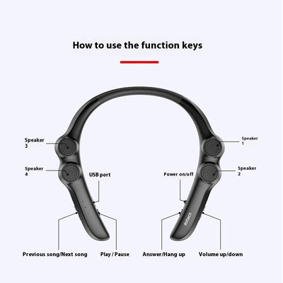 Scarf Bluetooth Speaker Outdoor Halter Audio