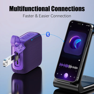 JYX L3 Portable Mini Wireless Speaker & Compact And Lightweight & Supports USB & TF Card, TWS & Excellent Sound Quality & Indoor And Outdoor Party Speakers & Holiday Gifts