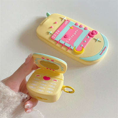 Custard English Flip Wireless Bluetooth Earbuds Case