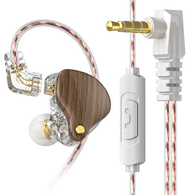 Sports Music Earphones With Microphone Cable
